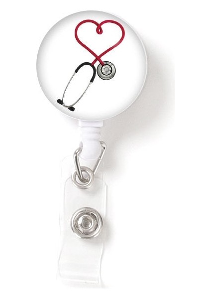 B Tarzı Geri Çekilebilir Rozet Makarası Tıbbi Işçi Çalışma Kartı Klipsi Doktor Hemşire Kimliği Isim Kartı Ekran Etiketi Personel Kartı Rozet Tutucu Ekg Ekometre (Yurt Dışından)