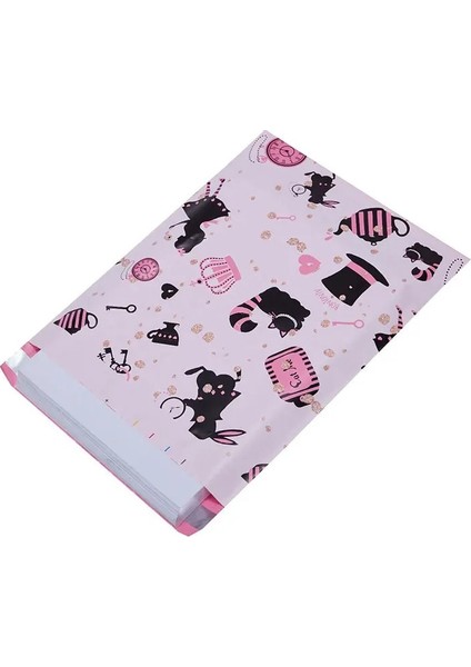 26X33X4CMSELF Jj Stili Ack Yeni Tasarım Giyim Posta Çantası Pe Su Geçirmez Poli Kurye Çantaları Sevimli Desen Kendinden Mühürlü Posta Çantaları Zarf Posta Çantası (Yurt Dışından) fırsatları