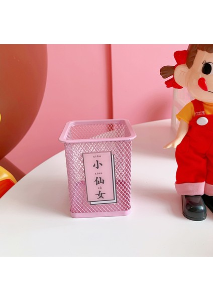 Mavi Stil Kawak Pik Demir Kalemlik Ofis Organizatör Kozmetik Makyaj Fırçaları Aracı Bardak Tutucu Kılıf Kalem Konteyner Ofis Malzemeleri (Yurt Dışından)