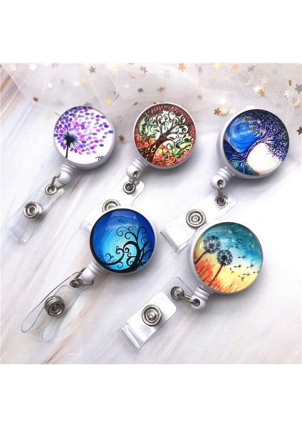 No.6 Tarzı Sanat Yağlıboya Mini Geri Çekilebilir Rozet Moda Hemşire Boyunluklar Kımlık Adı Kartı Rozet Tutucu Klip Öğrenci Doktorlar Rozet Tutucu (Yurt Dışından) fiyatları