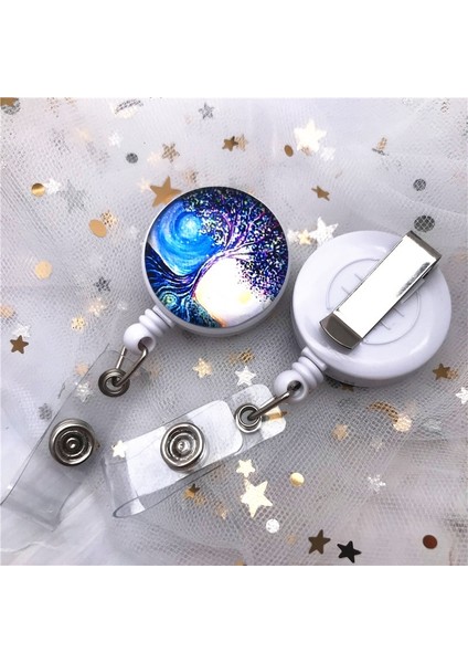 No.6 Tarzı Sanat Yağlıboya Mini Geri Çekilebilir Rozet Moda Hemşire Boyunluklar Kımlık Adı Kartı Rozet Tutucu Klip Öğrenci Doktorlar Rozet Tutucu (Yurt Dışından) modelleri