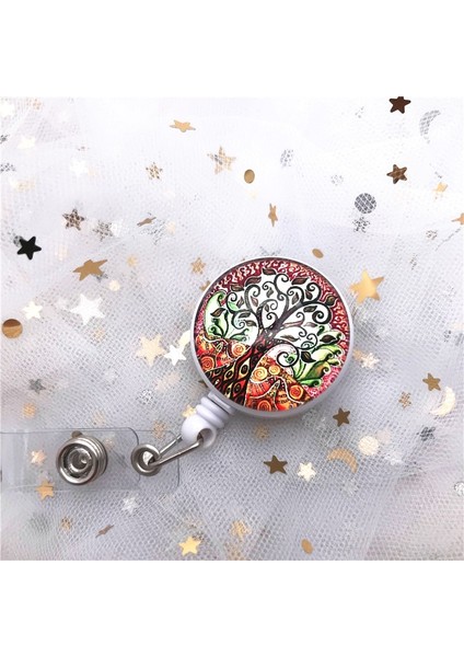 No.6 Tarzı Sanat Yağlıboya Mini Geri Çekilebilir Rozet Moda Hemşire Boyunluklar Kımlık Adı Kartı Rozet Tutucu Klip Öğrenci Doktorlar Rozet Tutucu (Yurt Dışından) fırsatları