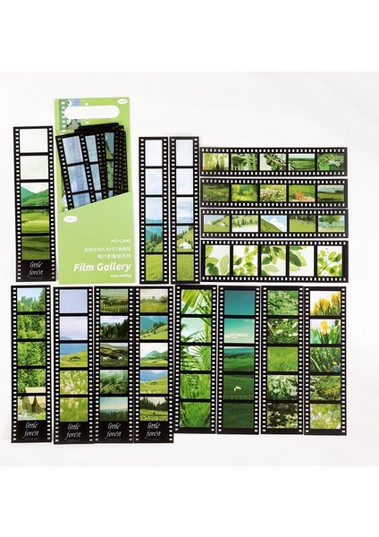 B Tarzı Journamm Ack Pet Vintage Film Serisi Malzeme Etiketleri Günlüğü Deco Önemsiz Dergi Kırtasiye Scrapbooking Deco Etiketler (Yurt Dışından)