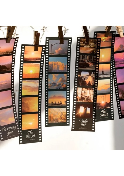 B Tarzı Journamm Ack Pet Vintage Film Serisi Malzeme Etiketleri Günlüğü Deco Önemsiz Dergi Kırtasiye Scrapbooking Deco Etiketler (Yurt Dışından) fırsatları