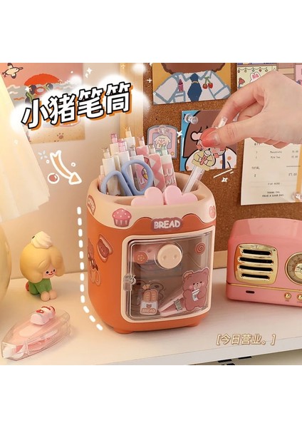 No.1 Stili 1 Adet Kawaii Domuz Kalem Kalem Tutucu Fırça Saklama Kabı Masa Düzenleyici Çok Fonksiyonlu Washi Bant Kırtasiye Ofis Malzemeleri (Yurt Dışından) fırsatları