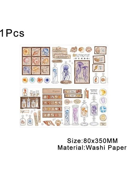 No.10 Tarzı 1 Adet Vintage Washi Bant Kelebek Çiçek Maskeleme Bandı Ağacı Bitki Scrapbooking Dıy Günlüğü Önemsiz Dergisi Malzemeleri 30* (Yurt Dışından)