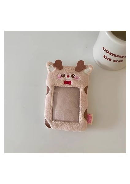 G1 Stili Kawaii Karikatür Hayvan Serisi Yumuşak Peluş 3 Inç Kpop Fotoğraflı Kart Tutucu Fotoğraf Kartı Tutucu Çanta Kolye Okul Kırtasiye (Yurt Dışından)