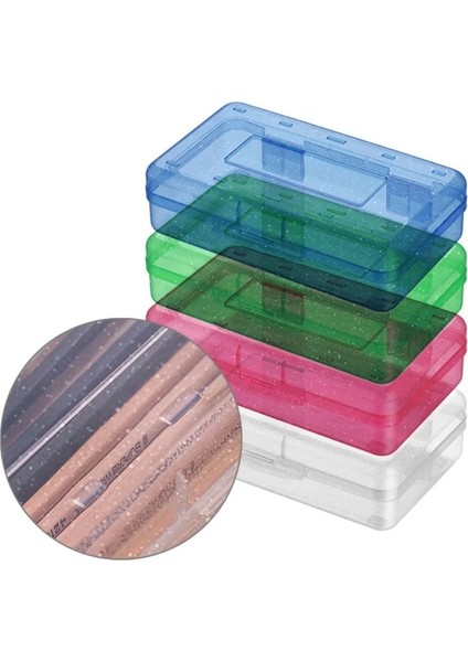 Yeşil Tarzı Plastik Şeffaf Kalem Kutusu Kırtasiye Kutusu Büyük Kapasiteli Istiflenebilir Tasarım Kroki Sanat Öğrenci Okul Için Basit Kalem Kutusu (Yurt Dışından) modelleri