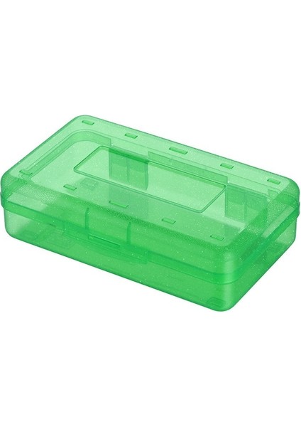Yeşil Tarzı Plastik Şeffaf Kalem Kutusu Kırtasiye Kutusu Büyük Kapasiteli Istiflenebilir Tasarım Kroki Sanat Öğrenci Okul Için Basit Kalem Kutusu (Yurt Dışından) fırsatları
