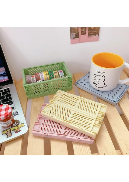 B Tarzı 6 Stilleri Plastik Istiflenebilir Katlanabilir Sabit Tutucu Basit Sevimli Öğrenci Ofis Masaüstü Depolama Kırtasiye Organizatör (Yurt Dışından) fiyatları