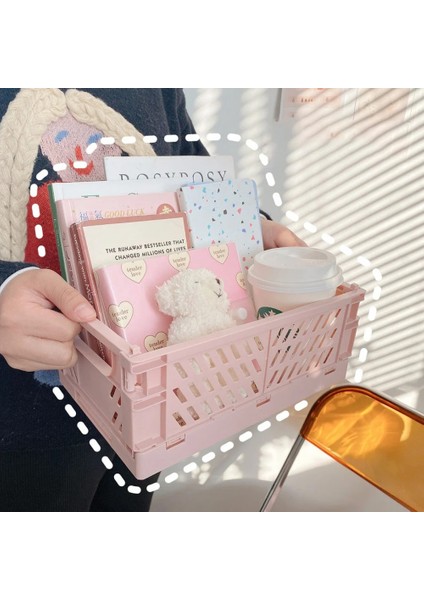 B Tarzı 6 Stilleri Plastik Istiflenebilir Katlanabilir Sabit Tutucu Basit Sevimli Öğrenci Ofis Masaüstü Depolama Kırtasiye Organizatör (Yurt Dışından) indirimleri