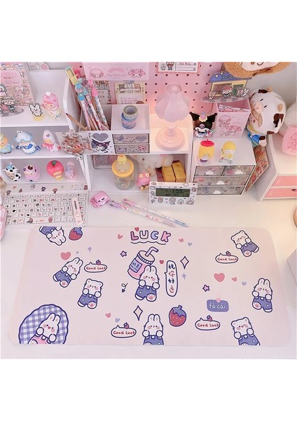 B Tarzı Sevimli Anime Baskılı Mouse Pad Su Geçirmez Masaüstü Yağ Geçirmez Kaymaz Sümen Kawaii Oyun Aksesuarları Öğrenciler Yazma Pedi (Yurt Dışından) fırsatları