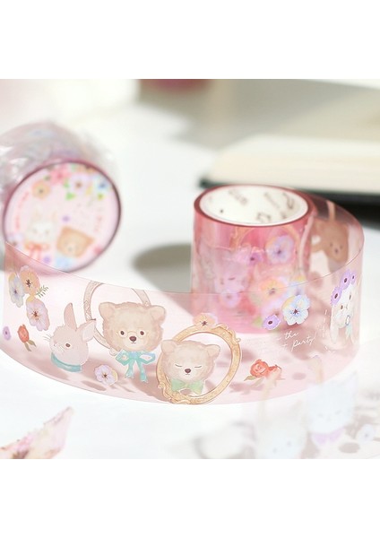 D Stili Kawaii Pet Kedi Maskeleme Washi Bant Çiçek Papatya Kuş Dekoratif Yapışkan Bant Decora Diy Scrapbooking Sticker Etiket (Yurt Dışından) fırsatları
