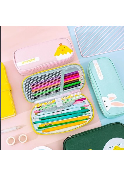 No.3 Tarzı Sevimli Kawaii Tuval Kalem Kutusu Yüksek Kapasiteli Kalem Çantaları Sevimli Mektup Kalem Çantaları Kızlar Için Hediye Okul Malzemeleri Kore Kırtasiye (Yurt Dışından) modelleri