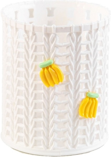 Muz Tarzı Nefis Minik Çilek Kalem Organizatör Tutucu Sevimli Pembe Sepet Benzeri Kalem Sahipleri Öğrenciler Kırtasiye Malzemeleri (Yurt Dışından)