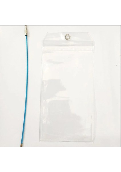 Mavi Stil Seyahat Bagaj Cruise Etiketleri Tutucu Kılıfı Yeniden Kapatılabilir Su Geçirmez Şeffaf Bilet Kartı Kol Anahtarlık Çelik Tel Kablo Döngüsü ile (Yurt Dışından)