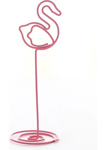 2 Adet Flamingo Tarzı Ube Baz Not Klipleri Tutucu, Sayı Kartlarını Görüntülemek Için Timsah Klipsli Klipsli, Fotoğraflı Not Klipsi Ahşap Tutucu Stand (Yurt Dışından)