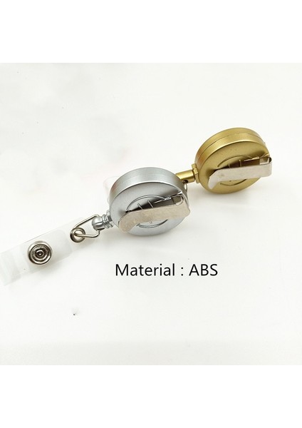 No.4 Tarzı 1 Takım Alüminyum Alaşımlı Kart Sahibinin Abs Geri Çekilebilir Rozet Makarası Çekme Kımlık Kartı Rozet Tutucu Hemşire Rozeti Boyunluklar Okul Malzemeleri (Yurt Dışından) indirimleri