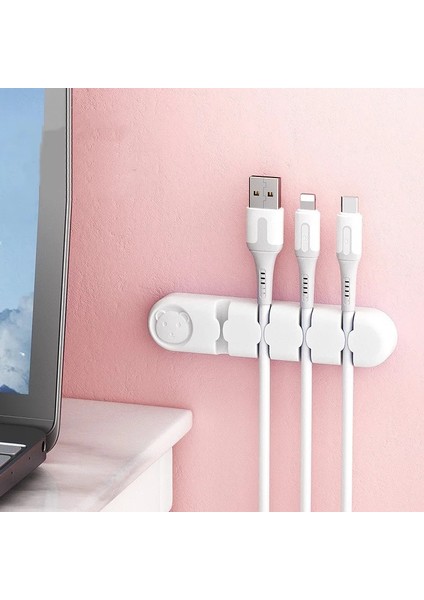 C Tarzı 1 Adet Sevimli Kablo Düzenleyiciler Tutucu Klipler Masaüstü Kablo Organizatörleri Yönetim Ofisi Ev Kablo Düzenleyiciler (Yurt Dışından)