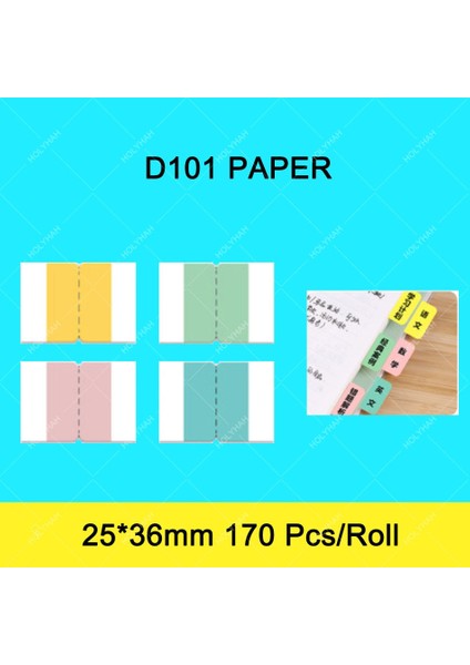 25X36MM Stili Niimbot D Inç Etiket Etiket Kağıt Rulo Beyaz Renk Kablo Etiket Kağıtları Taşınabilir Etiket Termal Yazıcı D101 Ev Ofis (Yurt Dışından)