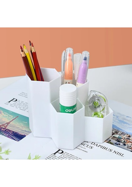 Pembe Tarzı Büyük Kapasiteli Masa Kalem Tutucu Kalem Saklama Kutusu Okul Ofis Kırtasiye Kalemler Depolama Fırça Standı Saklama Kutusu (Yurt Dışından) fiyatları