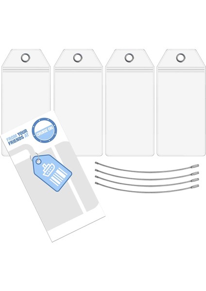 Mavi Stil Seyahat Bagaj Cruise Etiketleri Tutucu Kılıfı Yeniden Kapatılabilir Su Geçirmez Şeffaf Bilet Kartı Kol Anahtarlık Çelik Tel Kablo Döngüsü ile (Yurt Dışından) fırsatları