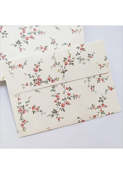 Portakal Çiçeği Beyaz Tarzı Alışveriş Merkezi Çiçek Zarfı Pastoral Zarif Retro Kiraz Çiçeği Gül Çin Tarzı B6 Boyutu El Yapımı Yazma (Yurt Dışından)
