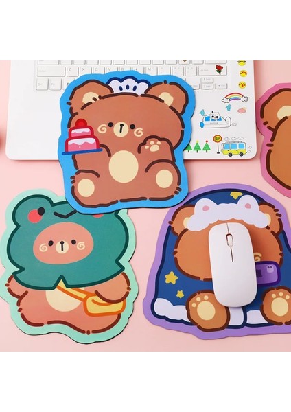 Bir Stil Sevimli Ayı Kaymaz Yumuşak Mouse Pad Ofis Tedarikçileri Dekor Aksesuarları (Yurt Dışından) indirimleri