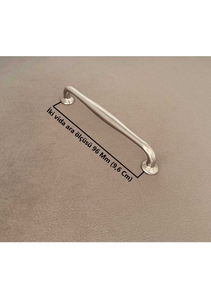 Dekor Oba Inox Mobilya Dolap Tv Ünitesi Yatak Odası Vestiyer Mutfak Çekmece Kulpu 96 mm 10 Adet fiyatları