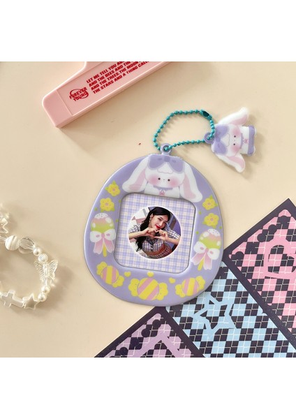 Mavi Stil Mınkys Kawaii Tavşan Kpop Fotoğraf Kartları Tutucu Kart Koruyucu Idol Fotoğraf Kollu Kapak Okul Kırtasiye (Yurt Dışından)