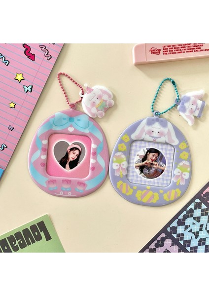 Mavi Stil Mınkys Kawaii Tavşan Kpop Fotoğraf Kartları Tutucu Kart Koruyucu Idol Fotoğraf Kollu Kapak Okul Kırtasiye (Yurt Dışından) fiyatları