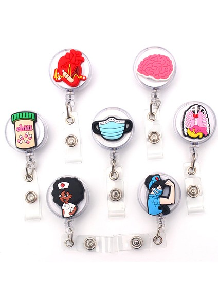 No.2 Tarzı Yeni Hastane Tıbbi Aletler Tarzı Geri Çekilebilir Rozet Tutucu Makara Hemşire Sergisi Enfermera Kart Tutucu Aksesuarı (Yurt Dışından) fiyatları