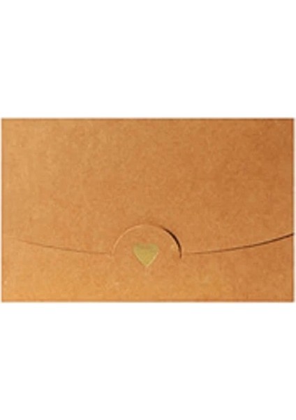 Kraft Kağıt Stili Bronzlaştırıcı Altın Kalp Şeker Armut Mini Zarf Renkli Tebrik Kartı Scrapbooking Hediye Kahverengi Zarflar 10*7cm (Yurt Dışından)
