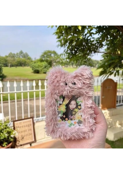 B Tarzı Yeni Varış Kawaii Peluş Ayı Kpop Fotoğraf Kartları Zincir Koruyucu Kimlik Kartı ile Kart Sahibinin Idol Fotoğraf Kollu Okul Kırtasiye (Yurt Dışından) modelleri