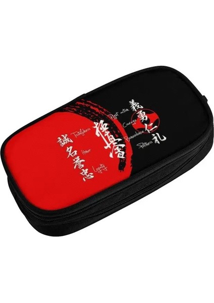 No.15 Tarzı Kyokushin Karate Bushido Değerleri Sevimli Kalem Kutusu Erkek Kızlar Büyük Kapasiteli Dövüş Sanatları Kalem Çantası Öğrencileri Kırtasiye (Yurt Dışından) fırsatları