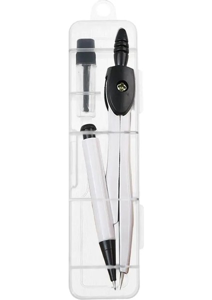 Beyaz Stil Paslanmaz Çelik Çizim Pusula Matematik Geometri Araçları Daireler Için Okul Malzemeleri Öğrenci Kırtasiye Pusula Çizim Aracı (Yurt Dışından)