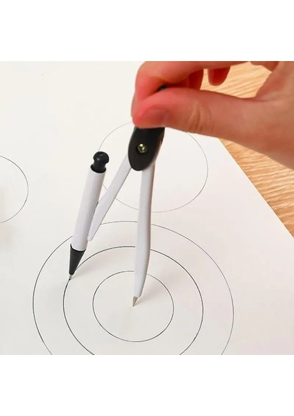 Beyaz Stil Paslanmaz Çelik Çizim Pusula Matematik Geometri Araçları Daireler Için Okul Malzemeleri Öğrenci Kırtasiye Pusula Çizim Aracı (Yurt Dışından) indirimleri