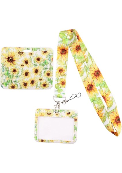 No.1 Tarzı Ransitute R1994 Donut Papatya Limon Ipi Yatay Yön Kımlığı Yaka Kartı Tutucu Spor Salonu Telefon Askısı USB Yaka Kartı Tutucu Dıy Asmak Halat (Yurt Dışından)