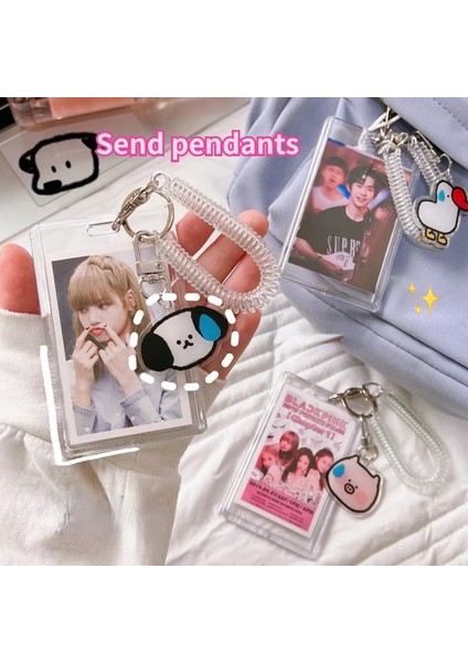 Ördek Stili Kpop Fotocard Tutucu Kaçak Çocuklar Estetik Dekore Edilmiş Kart Tutucu Ins Albümü Akrilik Kawaii Fotocardlar Kızlar Için Kpop Kırtasiye (Yurt Dışından) fırsatları