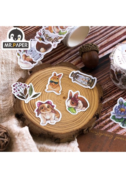 H Tarzı Mr Kağıt 9 Tasarım Sonbahar Akşam Suge Serisi Özel Şekilli Kolaj Bant Yaratıcı Tek Şerit Washi Bant Dekorasyon Dıy Malzemeleri (Yurt Dışından) fırsatları