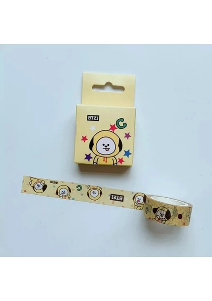 A1-Gou Stili Hqbts Bangtan Boys Groups Yeni Çizgi Film Washi Bant, Kağıt Bant, Çevre Birimi Aynı Stil (Yurt Dışından)