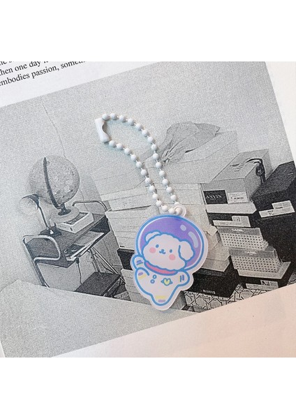 C Tarzı Ins Karikatür Sevimli Uzay Giysisi Hayvanlar Anahtarlık Akrilik Kız Çocuk Çantası Yaratıcı Diy Dekoratif Kolye Kawaii Aksesuarları Moda Süs (Yurt Dışından)