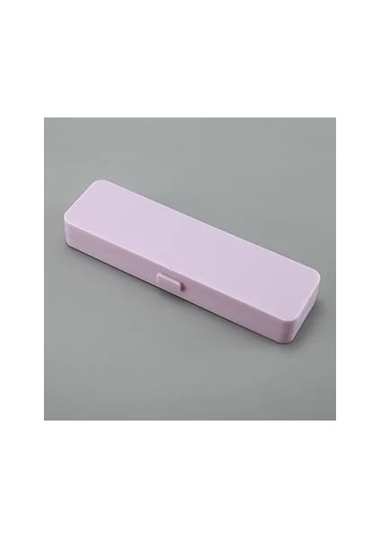 Mor Tarzı Çok Fonksiyonlu Küçük Boy Kırtasiye Plastik Kalem Kutusu Saydam Buzlu Kalem Kutusu Öğrenci Depolama Kalem Kutusu Kalem Kutusu (Yurt Dışından)