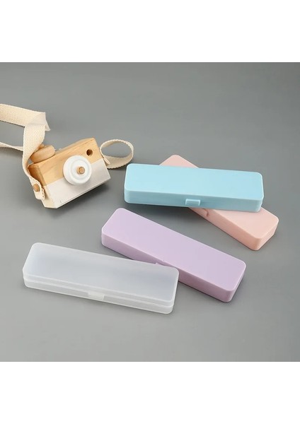 Mor Tarzı Çok Fonksiyonlu Küçük Boy Kırtasiye Plastik Kalem Kutusu Saydam Buzlu Kalem Kutusu Öğrenci Depolama Kalem Kutusu Kalem Kutusu (Yurt Dışından) fiyatları