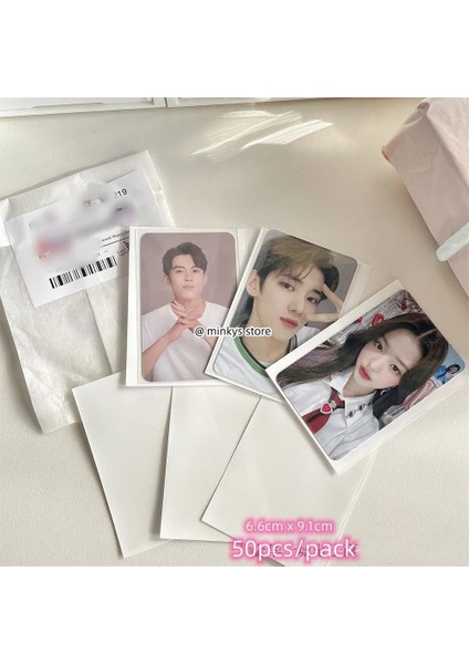 Gümüşi Tarz Mınky Sıcak Ack Renkli Kpop Toploader Kart Fotocard Kollu Idol Fotoğraf Kartları Koruyucu Saklama Çantası Kırtasiye (Yurt Dışından) indirimleri