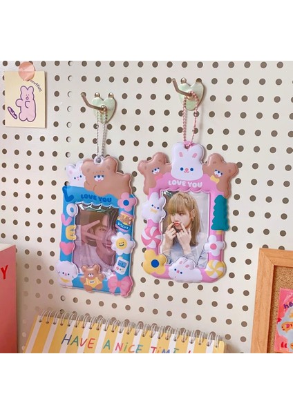 Mavi Stil Kawaii Kart Sahibinin Halat Öğrenci Kampüsü Yemek Kartı Otobüs Kartı Erişim Kontrolü Kordon Kore Anime Koruyucu Kapak (Yurt Dışından) modelleri