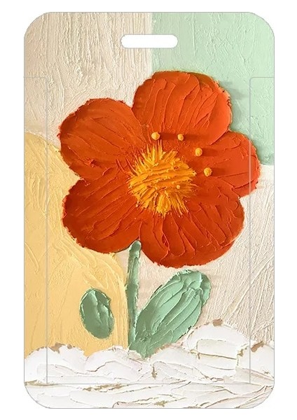 B Tarzı Tatlı Yağlıboya Tarzı Kart Sahipleri Abs Plastik Güzel Çiçekler Kart Sahibinin Icıd Kart Tutucu Taşıma Kartı Tutucu (Yurt Dışından) indirimleri