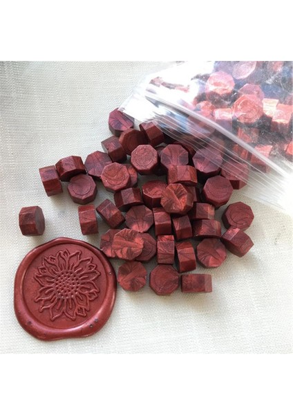 Şarap Kırmızısı Tarzı Lot Vintage El Yapımı Damga Balmumu Tablet Hap Boncuk Zarf Parti Düğün Davetiyesi Damgalama Dıy Noel Sızdırmazlık Balmumu (Yurt Dışından)