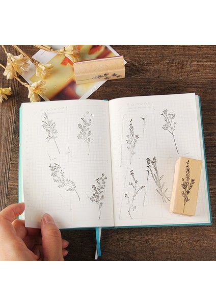 No.3 Tarzı Vintage Çiçek Çim Toplama Serisi Damga Dıy Zanaat Ahşap Kauçuk Pullar Scrapbooking Kırtasiye Scrapbooking Mühür Için (Yurt Dışından) modelleri