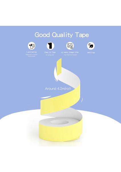 Altın ​​stil Peripage 1 Yapışkanlı Etiket Kağıdı Sevimli Desenli Yapışkan Bant Termal Baskı Kağıdı Su Geçirmez Yağa Dayanıklı Yırtılmaya Dayanıklı (Yurt Dışından) fırsatları